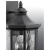 Progress Lighting, Edition, 1-Light Wall Lantern, Textured Black, Clear Water Glass, Porcelain Collection - 2 of 3