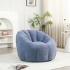 Bean Bag Chair Modern Faux Fur Comfort with Ergonomic Armrest for Living Room 39.7in Wide-3irtyhousy - 2 of 4