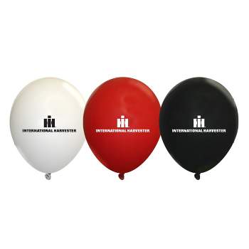 International Harvester IH 10 Pack of Party Balloons - 4 Red, 3 White & 3 Black