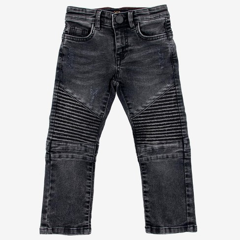 X Ray Toddler Boy's Flex Moto Jeans In Black Size 3t : Target