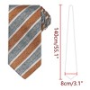 INSPIRE CHIC Men's Stripe Ribbed Texture Matte Sheen Necktie - 2 of 4