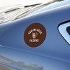 Bowling Green Falcon Automotive Car Refrigerator Locker Vinyl Circle Magnet - 3 of 4