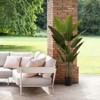 Gulches 2025 New adhesive fabric traveler banana leaf 15 leaf home decoration indoor decoration artificial green plant 2pcs/set - 2 of 4
