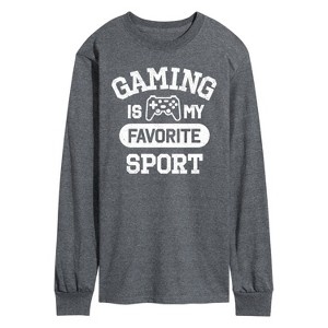 Men's - Instant Message - Gaming Is My Favorite Sport Long Sleeve Graphic T-Shirt - 1 of 4