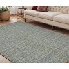 Light Blue And Gray Wool Abstract Hand Tufted Area Rug - 2 of 4