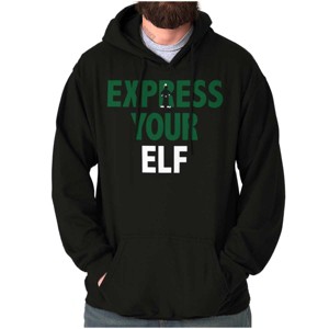 Christmas Express Your Elf Xmas Hoodie Sweatshirt Women Men Brisco Brands - 1 of 4