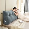 Bekrvio Corduroy Bed Wedge Pillow, Headboard Bolster Back Rest Cushion Pillow of Sofa Bed - 2 of 4