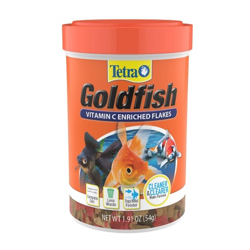 Tetra Tetrafin Seafood Vitamin C Enriched Goldfish Flakes Clean
