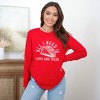 Simply Sage Market Women's Graphic Sweatshirt Orange Plaid Pumpkin - 2 of 4
