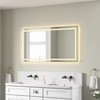 55 x 30 Inch LED Bathroom Mirror with Front and Backlight, Wall Mounted Vanity Mirror with Aluminum Frame,Anti-Fog,Memory, 3 Colors, Stepless Dimmable - 2 of 4