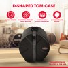 SKB 9" x 12" Tom Case with Padded Interior and D-Shaped Drum Design, Black - 2 of 4