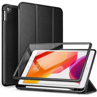 SURITCH for iPad 9th/8th/7th Generation, iPad 10.2 Case, [Built in Screen Protector] Lightweight Leather Case and Magnetic Trifold Stand