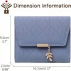 FATMOON  Women’s Wallet - RFID Blocking Bifold Purse with Premium Leather, Multi-Compartment Organizer for Cards, Cash, ID for Daily Use & Travel - 3 of 4