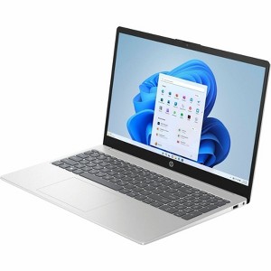 HP 15-FD0 15.6" HD Laptop - Intel Core i5-1235U - 8GB, 256GB, Silver, W11H - Manufacturer Refurbished - 1 of 4