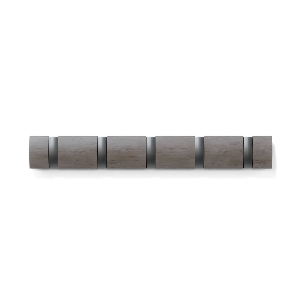 Umbra 5pc Flip Wall Mounted Coat Rack Gray