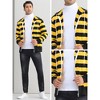 Lars Amadeus Men's Zip Up Long Sleeves Color Block Striped Hoodies - 4 of 4