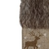 Northlight 20" Brown Reindeer Christmas Stocking with Faux Fur Cuff - 3 of 4