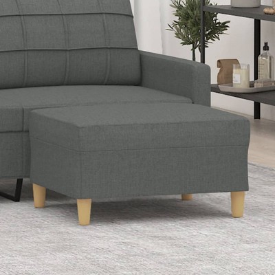 vidaXL Footstool Dark Gray 27.6 in.x21.7 in.x16.1 in. Fabric