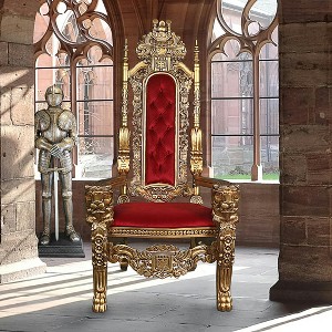 Design Toscano Golden Lord Raffles Lion Throne Chair - 1 of 4