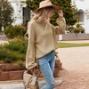 Anna-Kaci Women's Long Sleeve Ribbed Knit Sweater with Drop Shoulder Design - 3 of 4