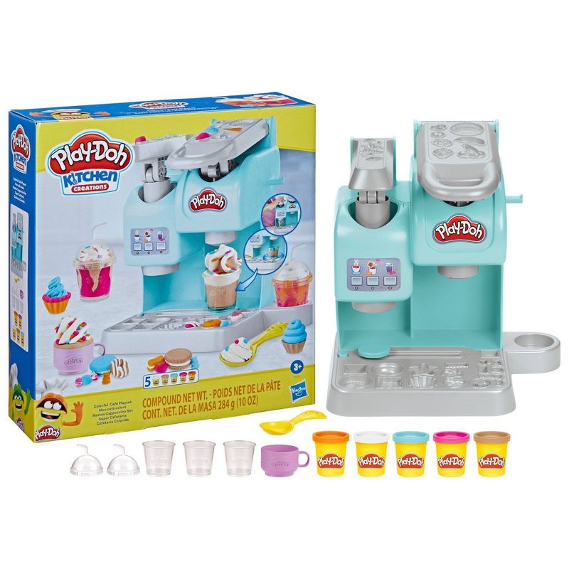 Play-Doh Kitchen Creations Colorful Cafe Kids Kitchen Playset, 4 of 13