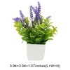 Unique Bargains Artificial Plants Lavender Plant in Pot Plastic 1 Pc - 3 of 4