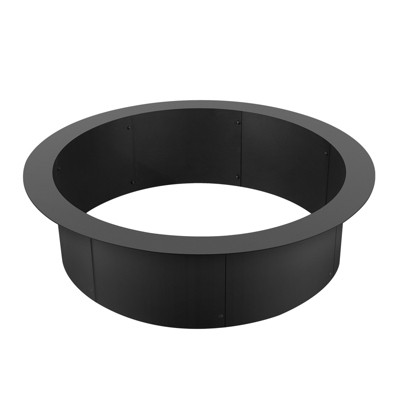 VEVOR Fire Pit Ring, 36-Inch Outer/30-Inch Inner Diameter, 10inch Height 2.5mm Thick Fire Pit Insert, for Outdoor Camping, Bonfires, Black