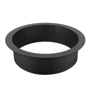 VEVOR Fire Pit Ring, 36-Inch Outer/30-Inch Inner Diameter, 10inch Height 2.5mm Thick Fire Pit Insert, for Outdoor Camping, Bonfires, Black - 1 of 4