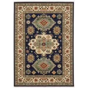 Captiv8e Designs Langdon Medallions Navy Wool Rug - 1 of 4
