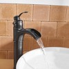 BWE Waterfall Single Hole Single-Handle Vessel Bathroom Faucet With Pop-up Drain Assembly - 3 of 4