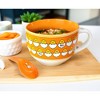 Silver Buffalo Sanrio Gudetama x Nissin Top Ramen Ceramic Soup Mug with Spoon | Holds 24 Ounces - 3 of 4