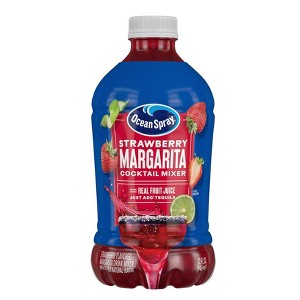 Ocean Spray® Strawberry Margarita Cocktail Mixer, 32 fl oz Bottle - 1 of 4
