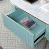 NicBex 48 Inch Rectangle Coffee Table with Faux Marble Top and Drawer for Living Room,Dining Room,Bedroom - 3 of 4