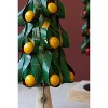 Recycled Metal Christmas Tree Set, Colorful Fruit Decor, 2-Piece Set by Kalalou - 3 of 4