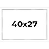 PosterPalooza | Modern Shadow Box 1" Depth White Picture Frame - UV Acrylic, Backing Board, Hanging Hardware - 2 of 4
