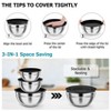 Itopfox Stainless Steel Mixing Bowls with Airtight Lids, Nesting Salad Bowls Set for Serving, Mixing, Storing, Dishwasher Safe & Easy Clean, Healthy - 4 of 4