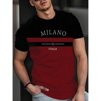 TIME HOLLOW Crew Neck Short Sleeve T-Shirt - Trendy Summer Fashion