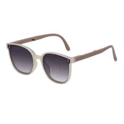 Anna-Kaci Unisex Classic Round Sunglasses with Matte Black Frame and UV400 Dark Lenses Lightweight Design