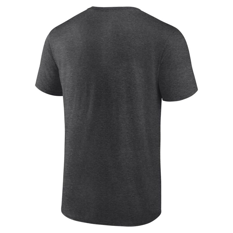 NFL Pittsburgh Steelers Men&#39;s Team Striping Gray Short Sleeve Bi-Blend T-Shirt, 3 of 4