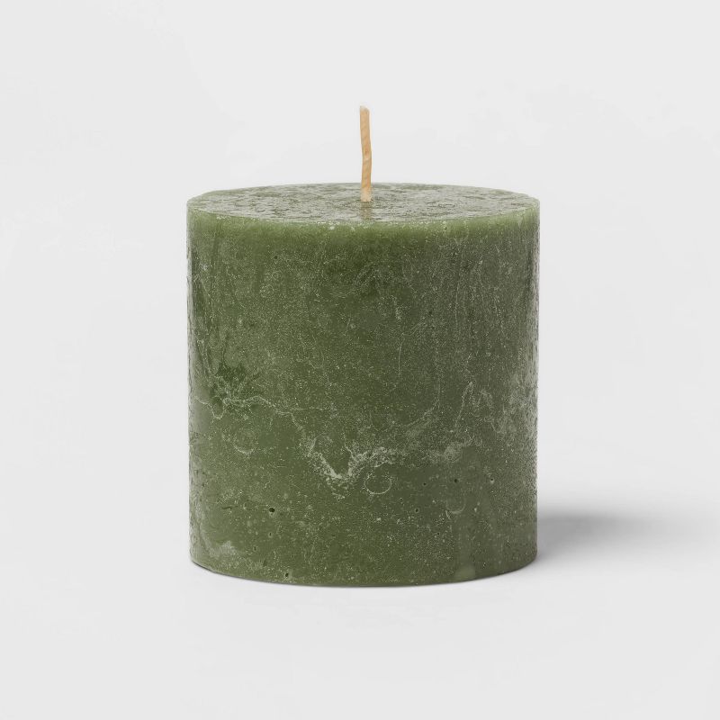 Pillar Candle Water Mint & Eucalyptus Green - Threshold™, 4 of 5