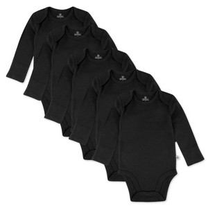 Honest Baby 5-Pack Organic Cotton Long Sleeve Bodysuits - 1 of 4