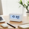REGALWOVEN Digital Battery Powered Plastic Large Display Alarm Clock 44.3"L x 1.8"W x 2.4"H 1 Pc - 2 of 4