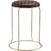 Kings Brand Furniture 4-Pack Stack Stools, Upholstered w/Metal Legs Backless Stackable  Bar and Counter Height Stool, Dining Room Kitchen Chairs - 2 of 4