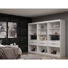 Set of 3 Mulberry Open 3 Sectional Closet White - Manhattan Comfort: MDF Composite, 12 Shelves, 6 Drawers - image 2 of 4