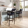 Set of 2 Ritz Upholstered Beech Wood Counter Height Barstools - Manhattan Comfort - image 2 of 4