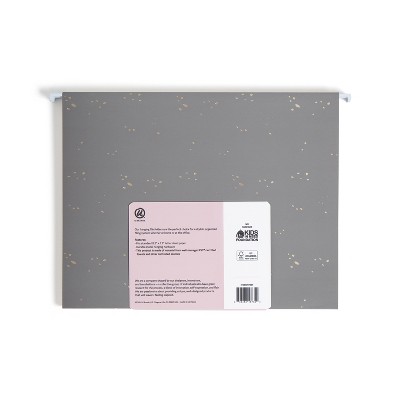 U Brands 6ct Hanging File Folders Simple Speckle