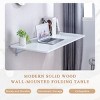 Wall Mounted Desk Modern with Folding Design and Rounded Corners for Home Office 45in-3irtyhousy - 3 of 4