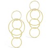 SHINE by Sterling Forever Linked Hoop Drop Earrings - 3 of 3