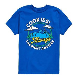 Boys' - Sesame Street - Cookies Always The Right Answer Short Sleeve Graphic T-Shirt - 1 of 4