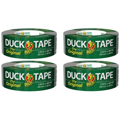 Duck The Original Duct Tape, Silver, 3 Rolls, 1.88 Inch x 45 Yards Each